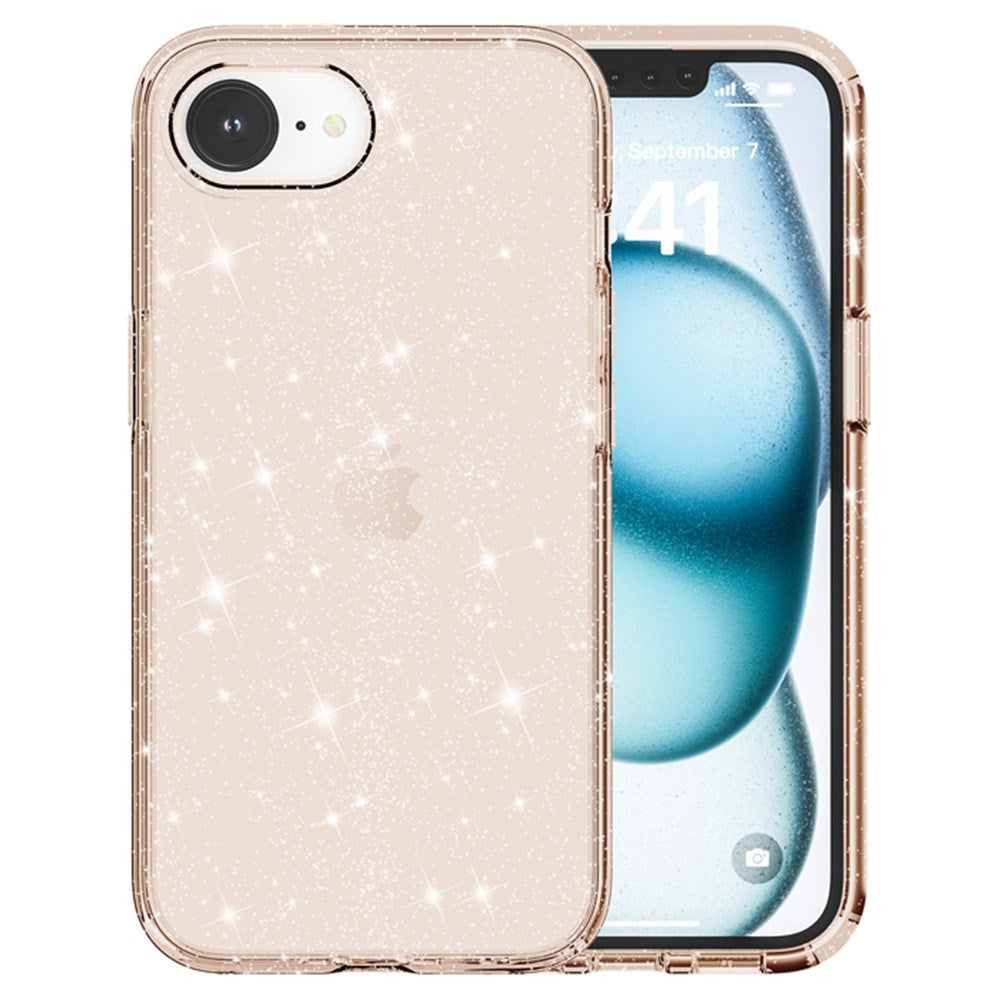 iPhone 16e - EIDERWOOD Hybrid Glitter Plastik Cover - MagSafe Kompatibel - Guld
