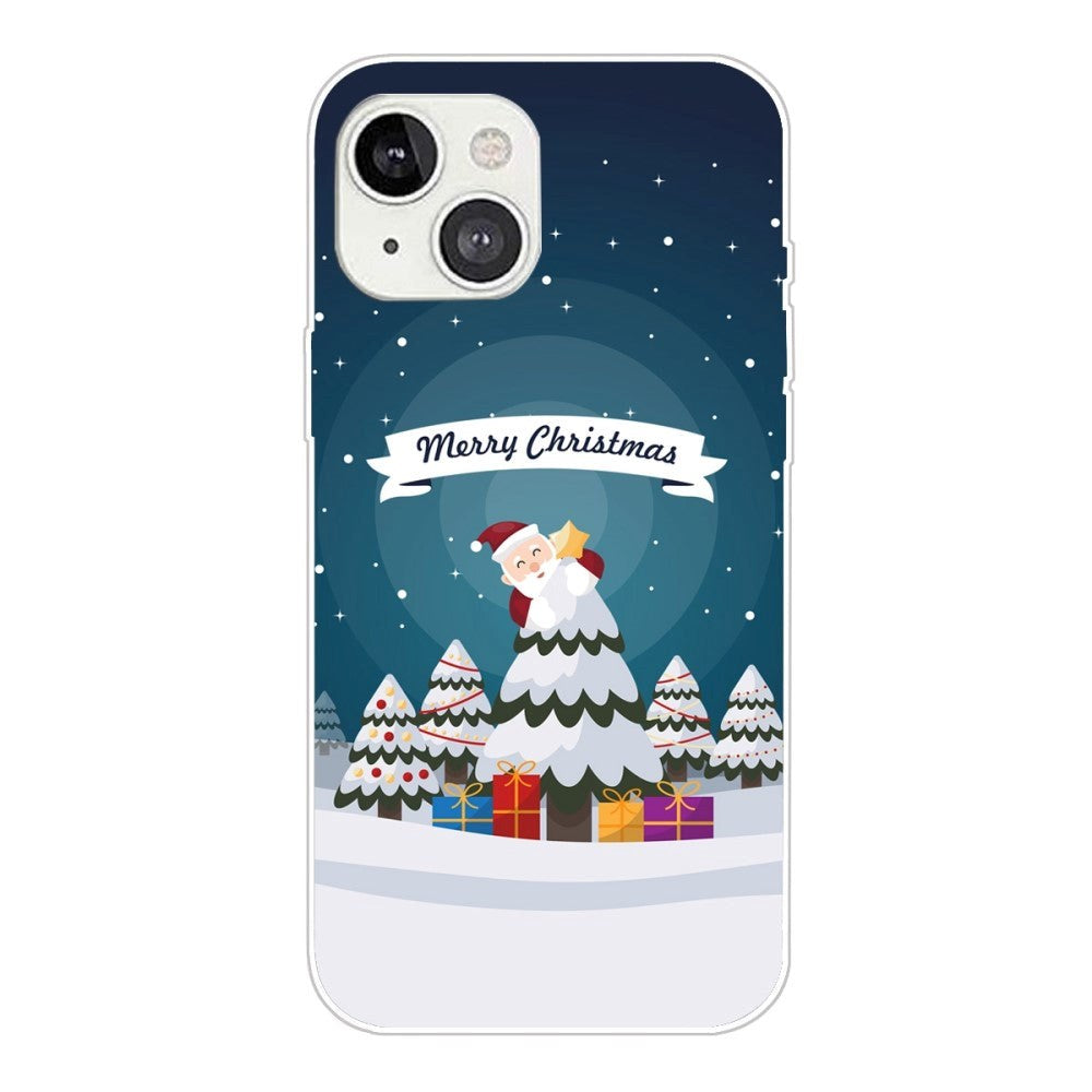 iPhone 14 TPU Plast Jule cover - Juletræ og Gaver