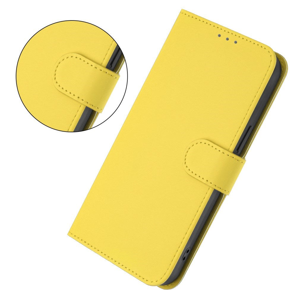 Xiaomi Redmi 14C - EIDERWOOD Kunstlæder Flip Cover m. Kortholder & Ståfunktion - Gul