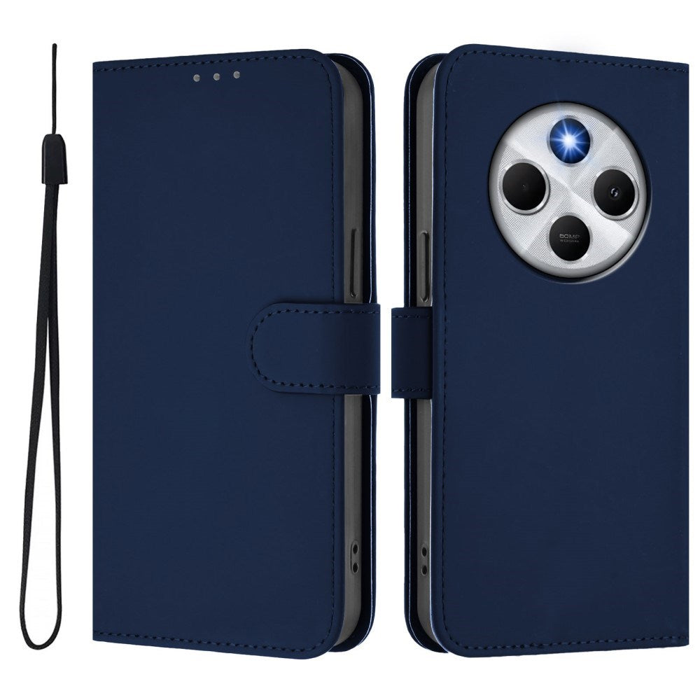 Xiaomi Redmi 14C - EIDERWOOD Kunstlæder Flip Cover m. Kortholder & Ståfunktion - Blå
