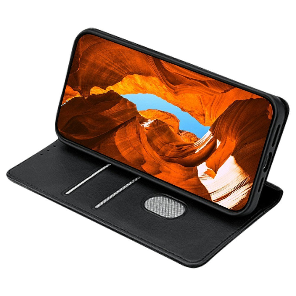 EIDERWOOD Xiaomi Redmi 14C / Poco C75 Kunstlæder Flip Case m. RFID Blokering - Sort