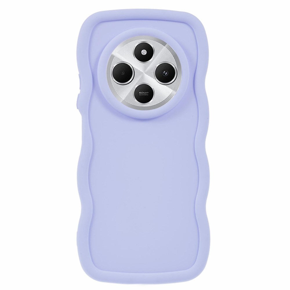 Xiaomi Redmi 14C - EIDERWOOD Fleksibelt Plastik Wavy Cover - Lilla