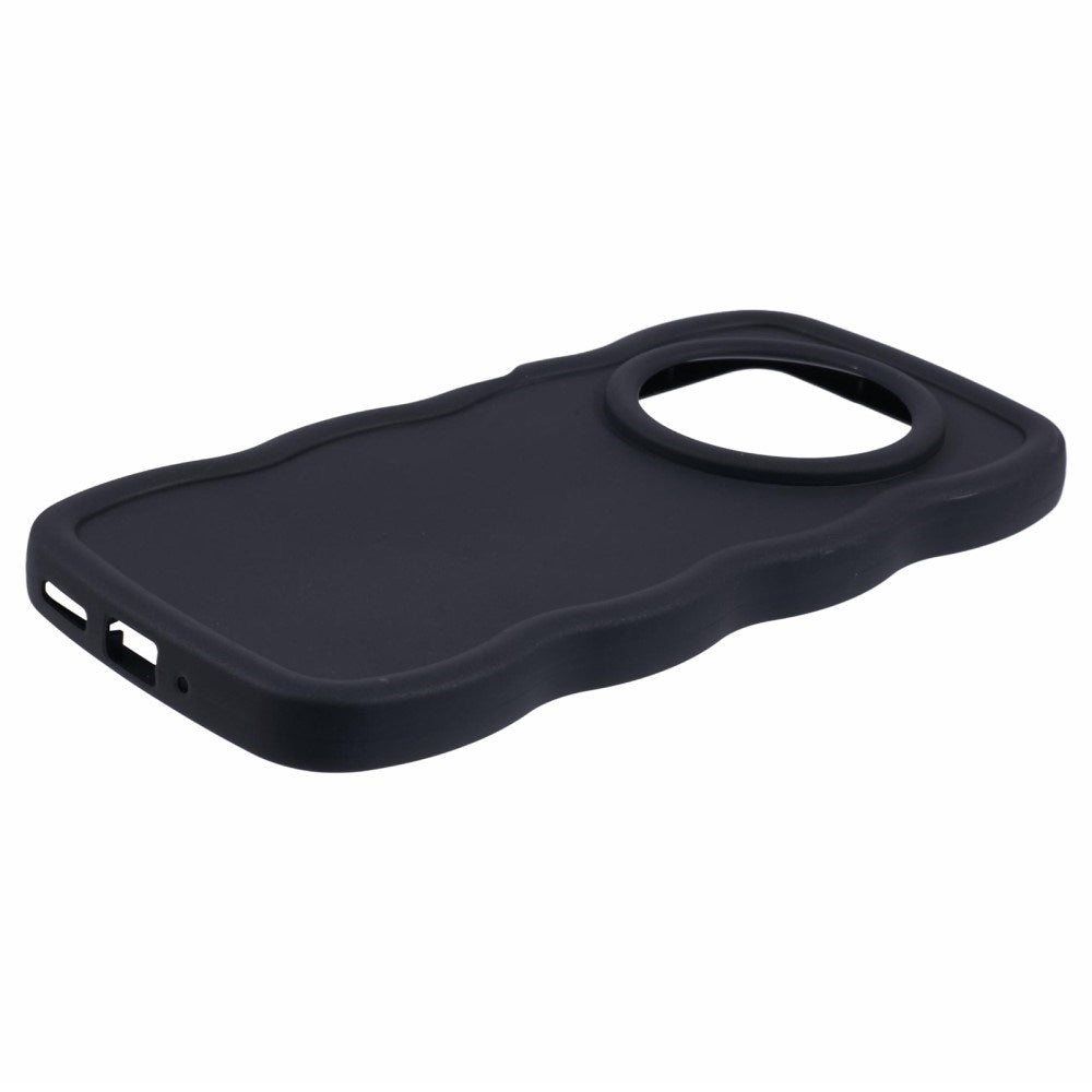 Xiaomi Redmi 14C - EIDERWOOD Fleksibelt Plastik Wavy Cover - Sort