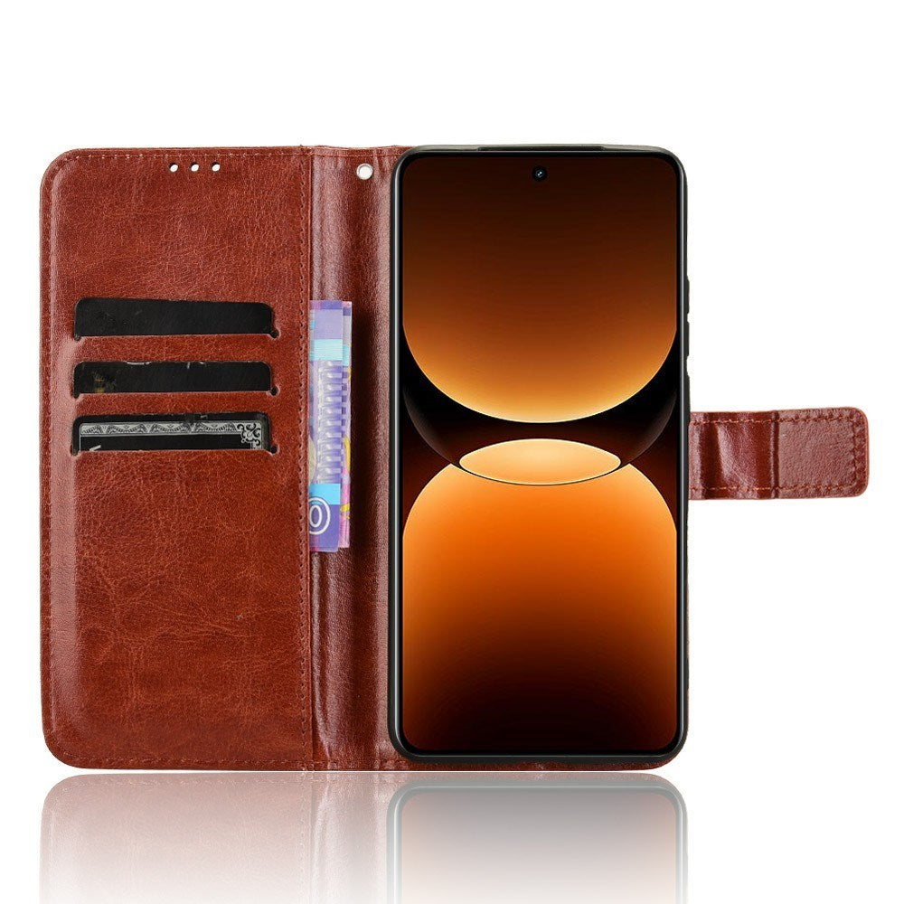 Realme GT 7 Pro (5G) - EIDERWOOD Kunstlæder Flip Cover m. Strop - Brun