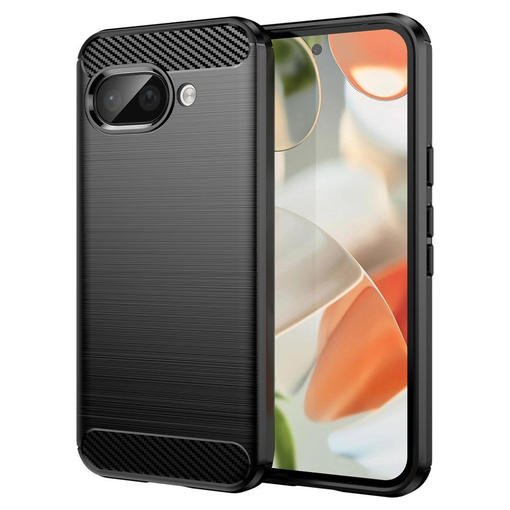 EIDERWOOD Google Pixel 9a Brushed Carbon Bagside Cover - Sort