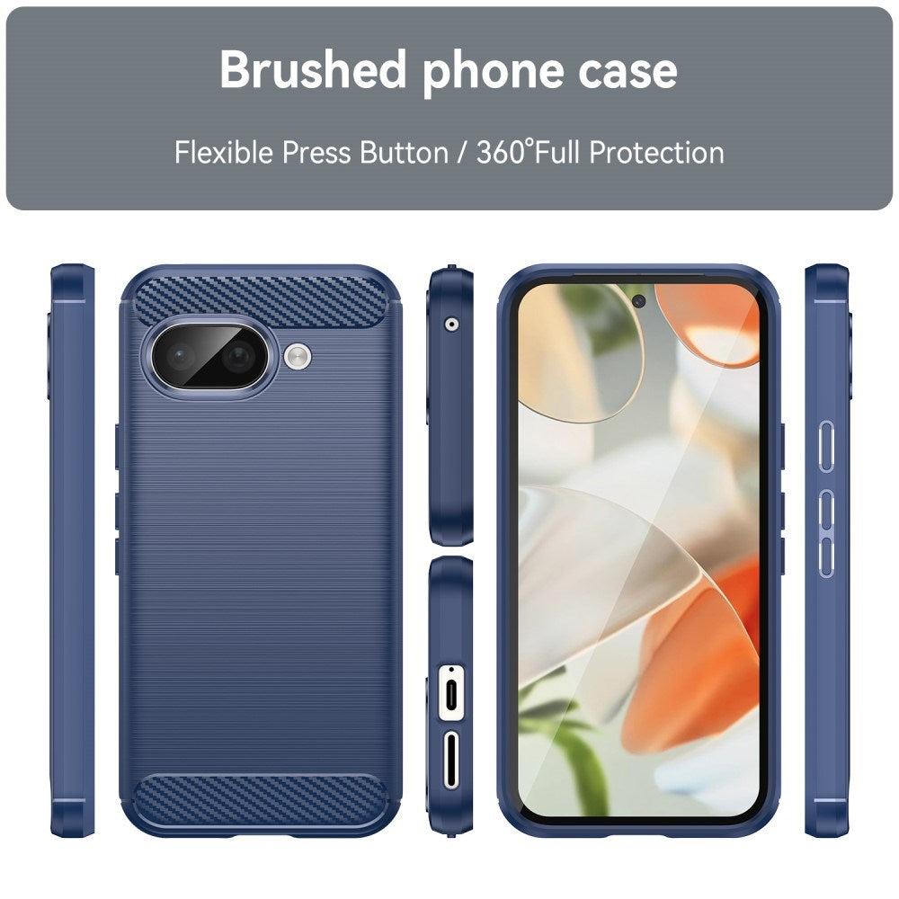 EIDERWOOD Google Pixel 9a Brushed Carbon Bagside Cover - Blå