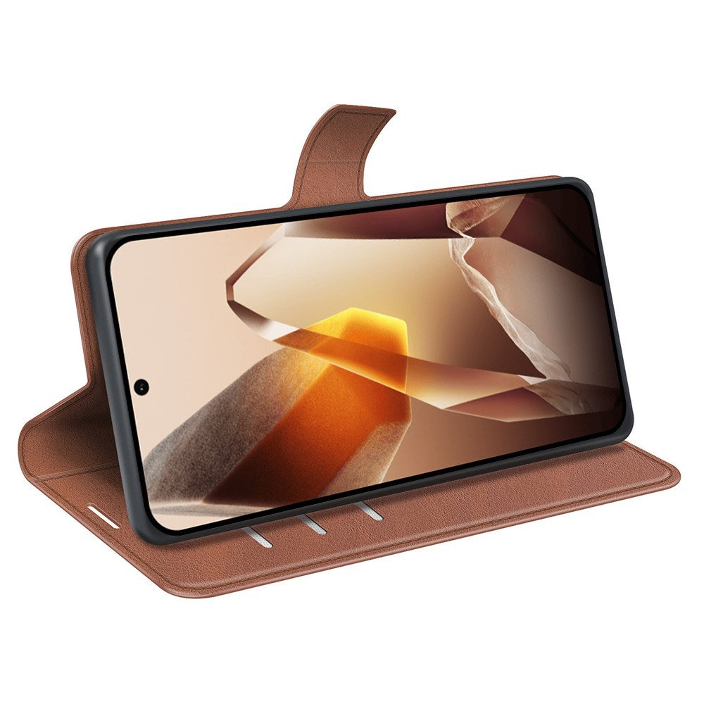 EIDERWOOD OnePlus 13 Wallet Flip Læder Cover m. Pung - Brun