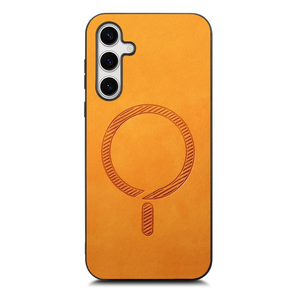 EIDERWOOD Samsung Galaxy S25 Kunstlæder Bagside Cover - MagSafe Kompatibel - Orange