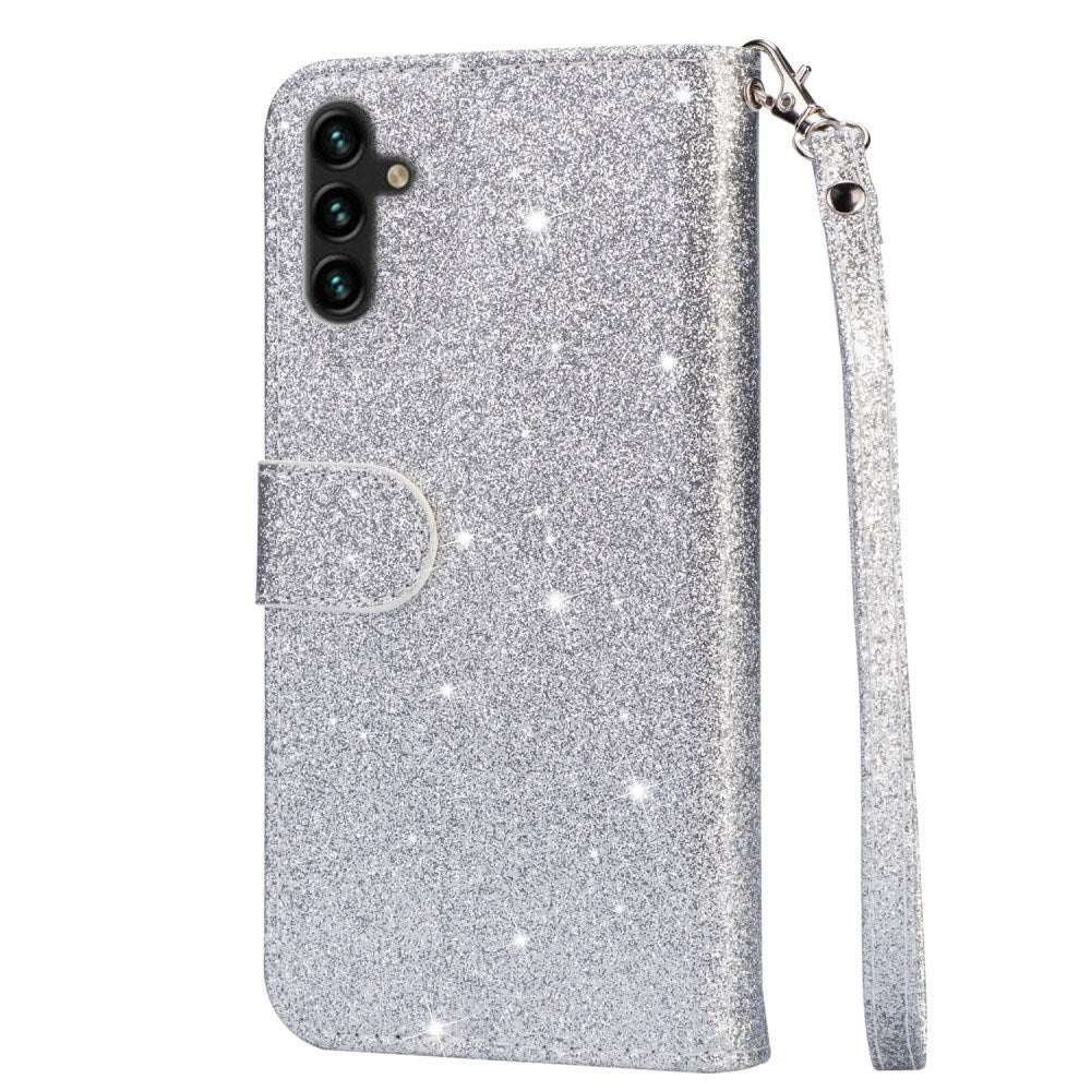 Samsung Galaxy A56 (5G) - EIDERWOOD - Glimmer Flip Cover m. Lynlåslomme & Ståfunktion - Sølv