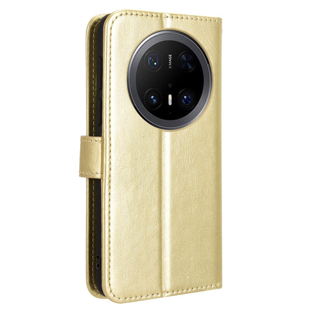 Huawei Mate 70 Pro+ / 70 Pro - EIDERWOOD Kunstlæder Flip Cover m. Strop - Guld