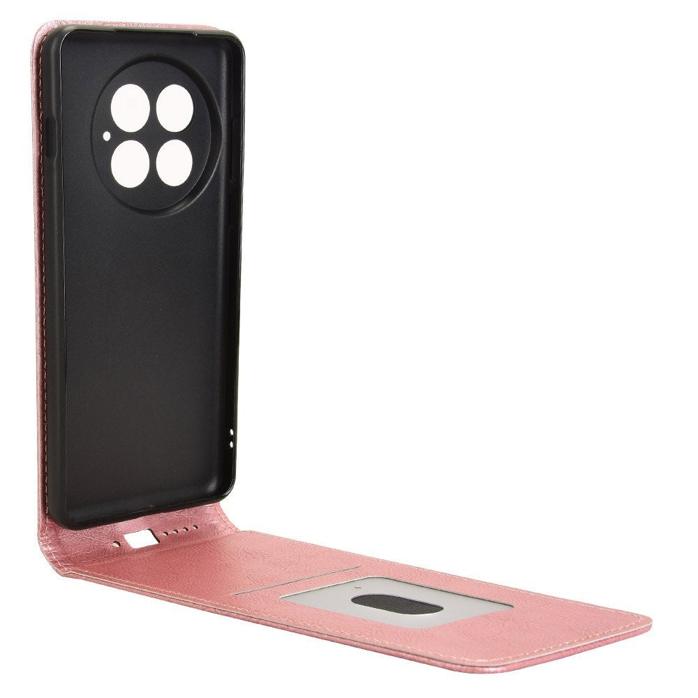OnePlus 13 - EIDERWOOD Vegansk Læder Flip Cover m. Kortlomme - Lyserød