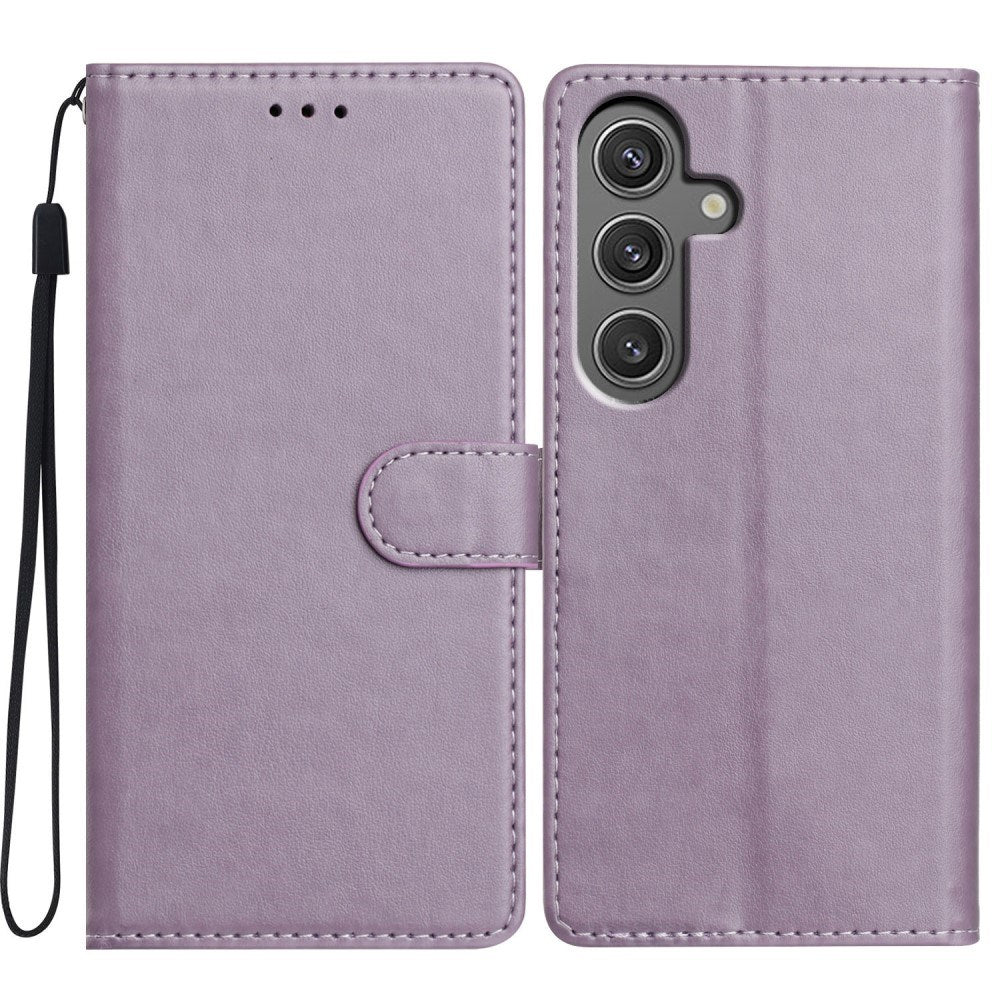 Samsung Galaxy A26 (5G) - EIDERWOOD Kunstlæder Flip Cover m. Strop - Lilla