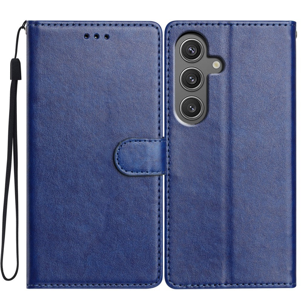 Samsung Galaxy A26 (5G) - EIDERWOOD Kunstlæder Flip Cover m. Strop - Blå