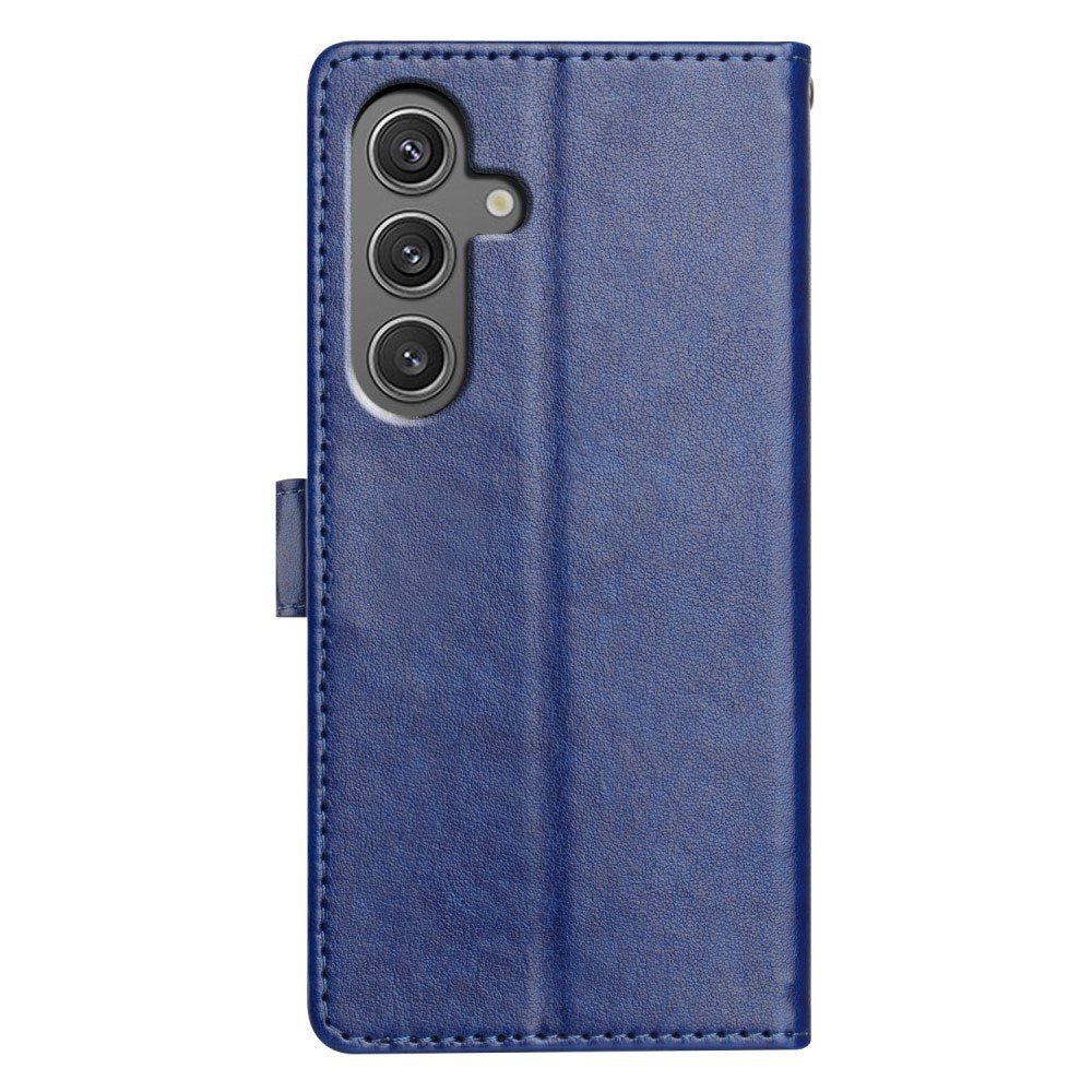 Samsung Galaxy A26 (5G) - EIDERWOOD Kunstlæder Flip Cover m. Strop - Blå