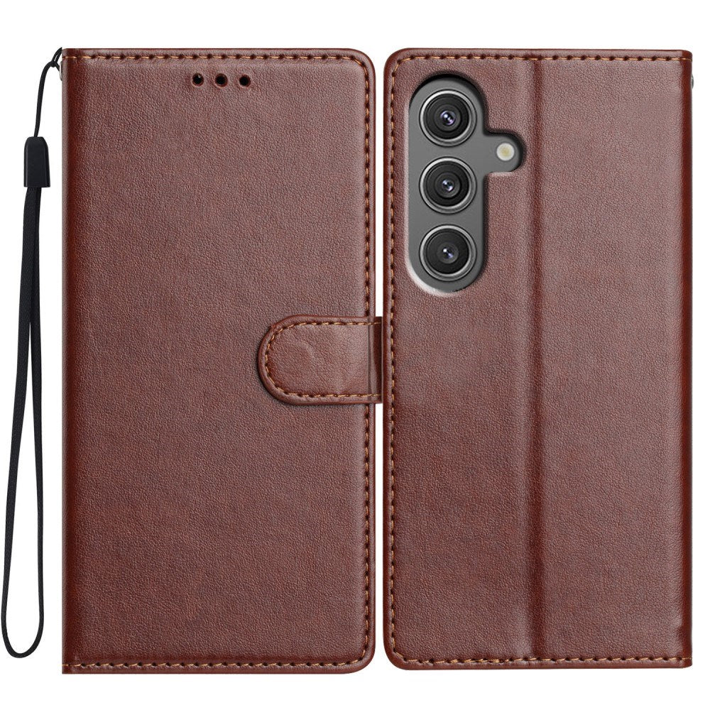 Samsung Galaxy A26 (5G) - EIDERWOOD Kunstlæder Flip Cover m. Strop - Brun