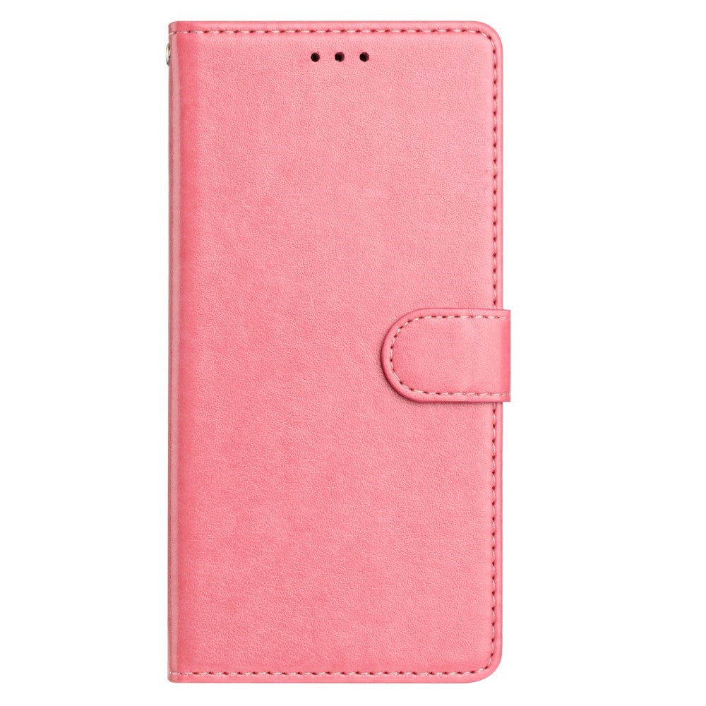 Samsung Galaxy A26 (5G) - EIDERWOOD Kunstlæder Flip Cover m. Strop - Lyserød