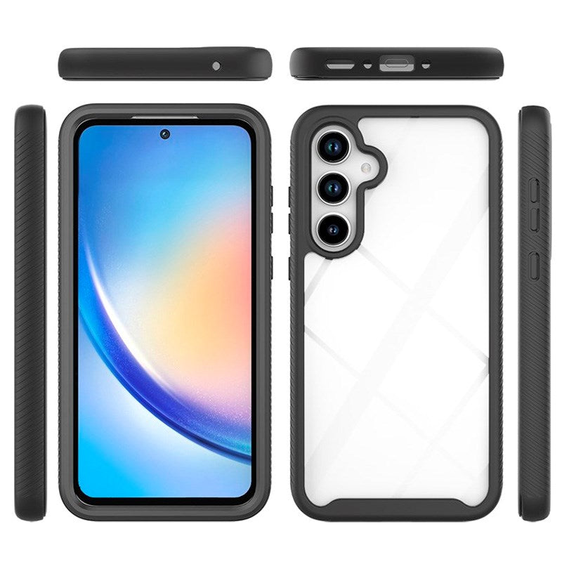 Samsung Galaxy A36 (5G) / A56 (5G) - EIDERWOOD Hybrid Plastik Cover m. Skærmbeskyttelsesfilm - Gennemsigtig