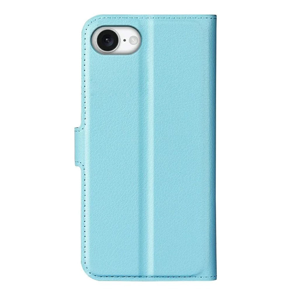 iPhone 17e / 16e - EIDERWOOD Kunstlæder Flip Cover m. Kortholder & Ståfunktion - Blå