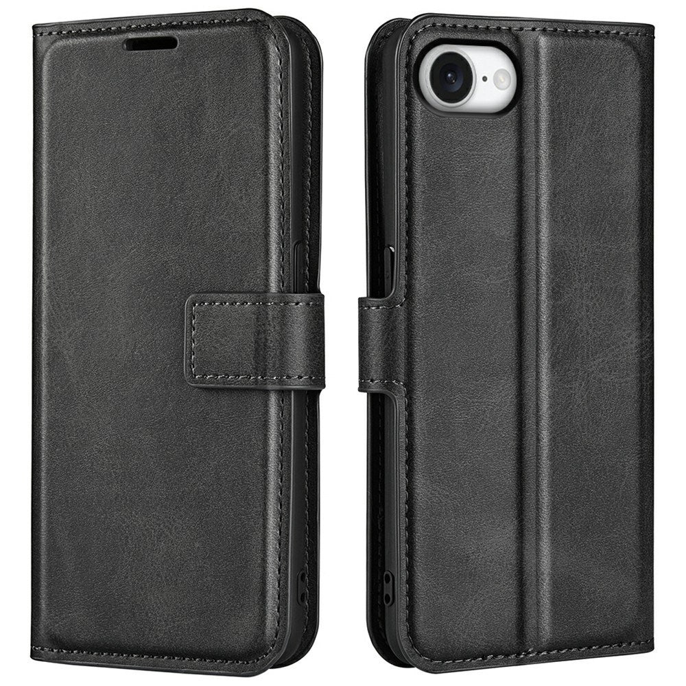 iPhone 16e - EIDERWOOD Kunstlæder Flip Cover - Sort
