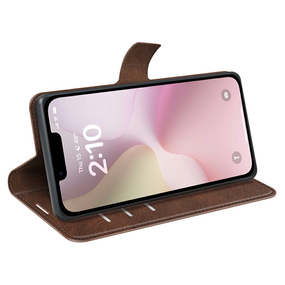 iPhone 16e - EIDERWOOD Kunstlæder Flip Cover - Brun