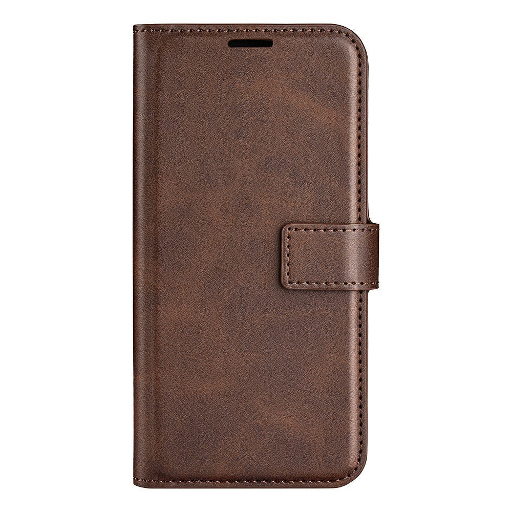 iPhone 16e - EIDERWOOD Kunstlæder Flip Cover - Brun