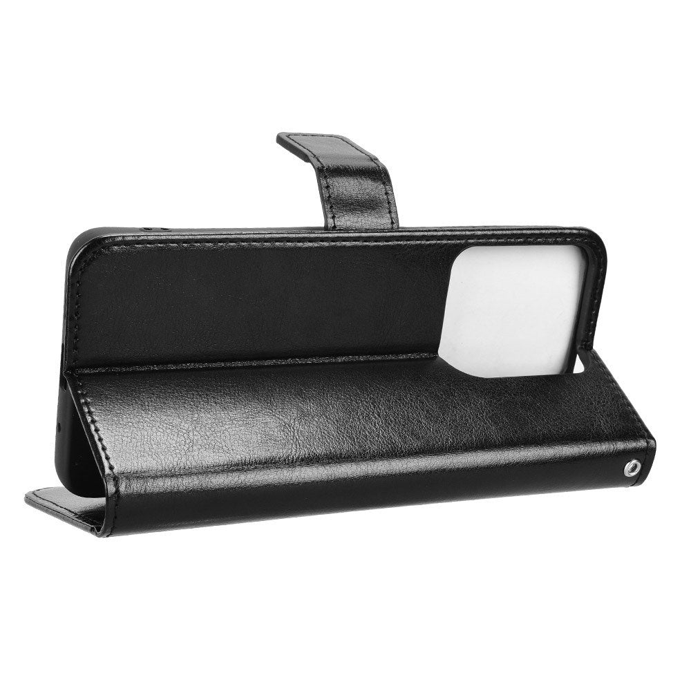 Motorola Moto G15 / G15 Power - EIDERWOOD Kunstlæder Flip Cover m. Strop - Sort