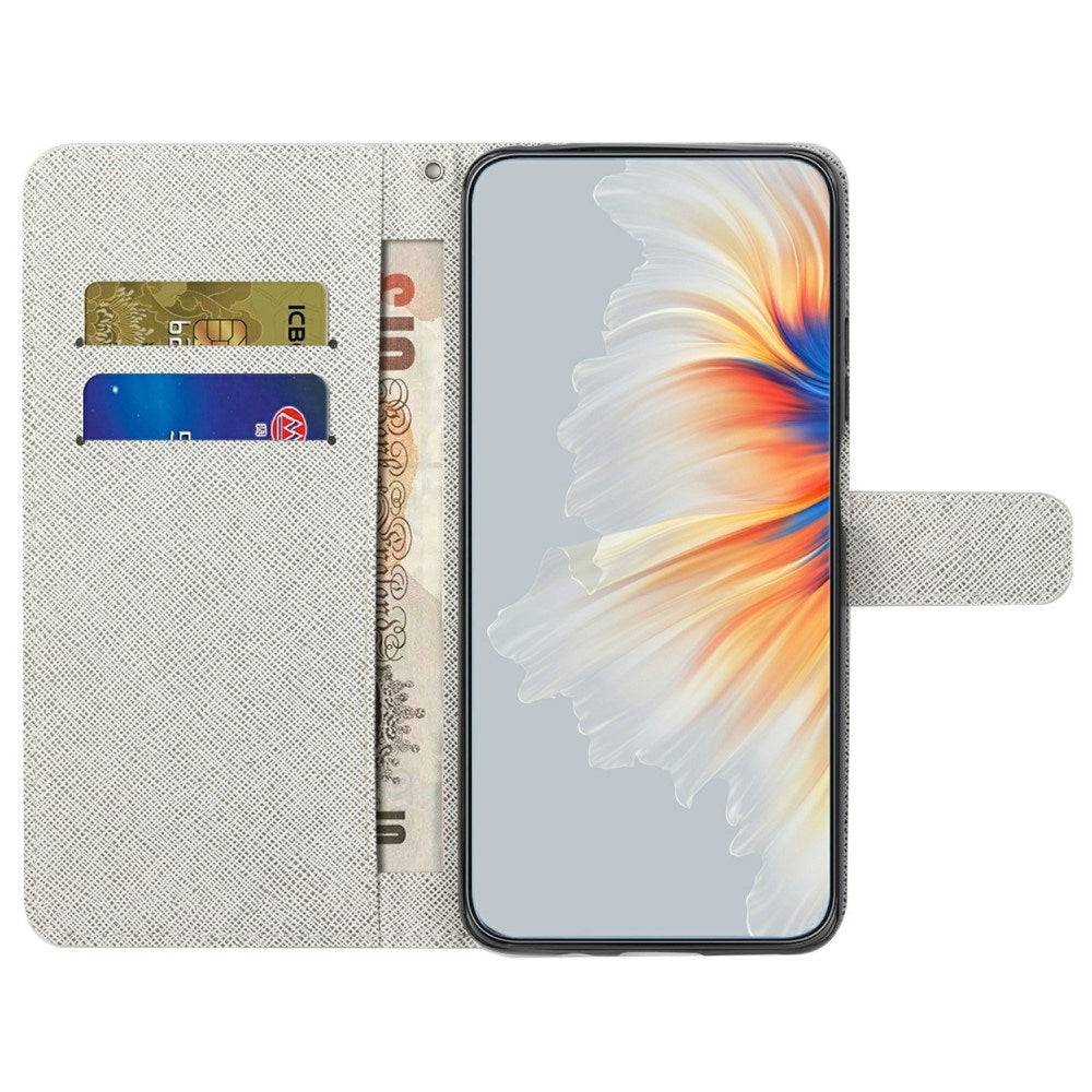 Motorola Moto G15 / G15 Power - EIDERWOOD Kunstlæder Flip Cover m. Motiv - Blomst / Sommerfugl
