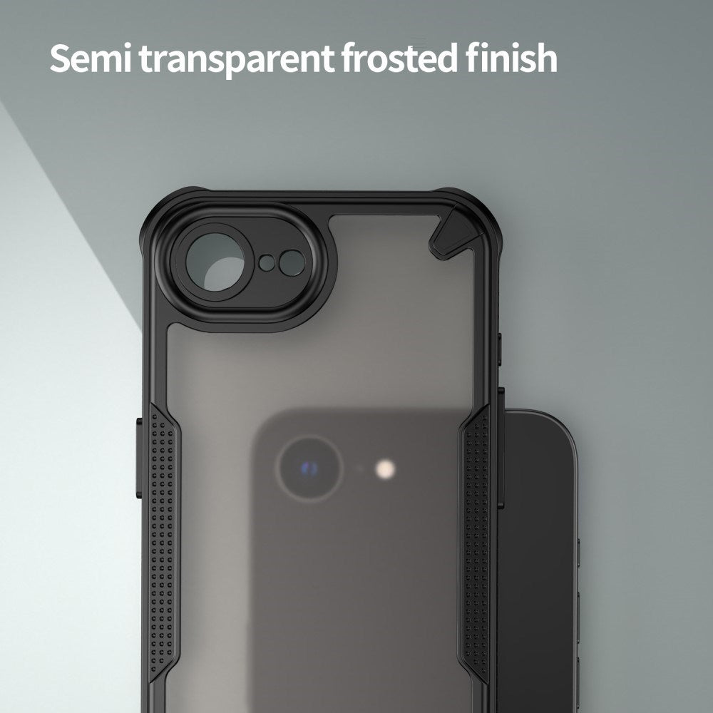 iPhone 17e / 16e - EIDERWOOD Hybrid Plastik Bagside Cover - Sort