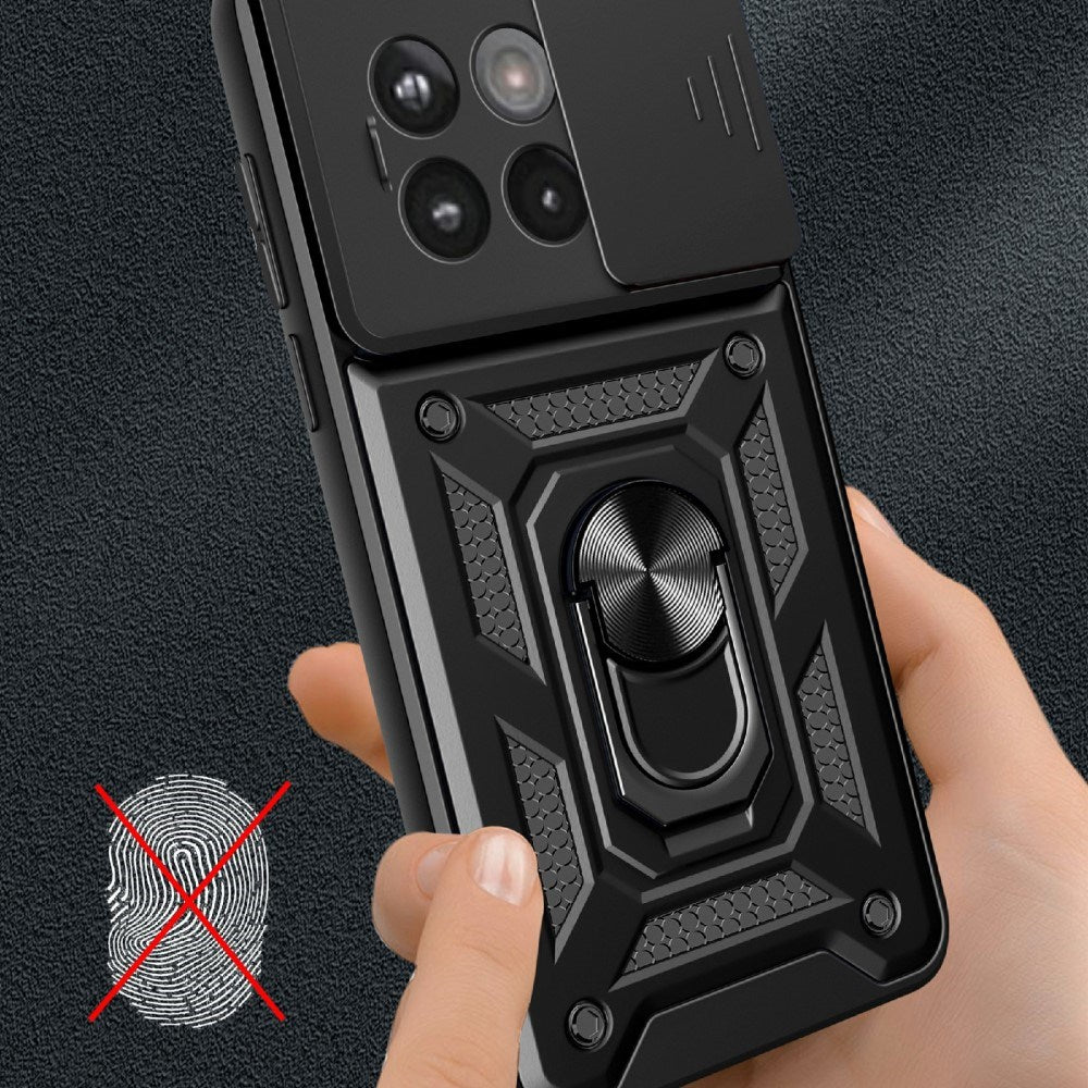 EIDERWOOD OnePlus 13R 5G Cover med Kameraslider og Kickstand - Blå