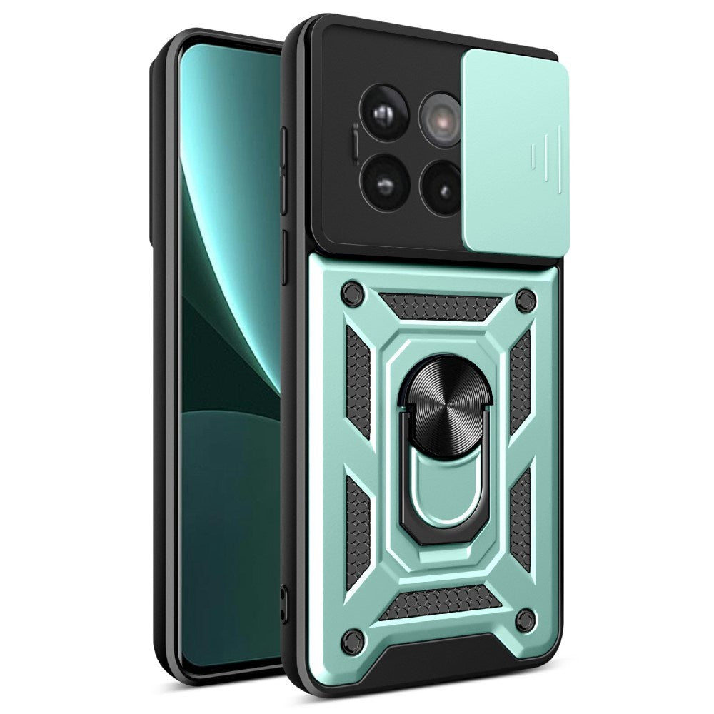 EIDERWOOD OnePlus 13R 5G Cover med Kameraslider og Kickstand - Turkis