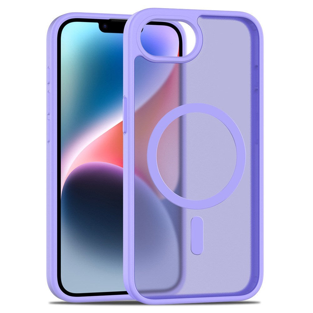 EIDERWOOD iPhone 17e / 16e Mat Hybrid Bagside Cover - MagSafe Kompatibel - Gennemsigtig / Lilla