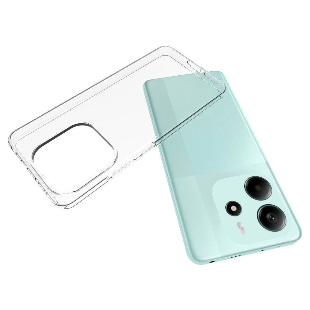 Xiaomi Redmi Note 14 (4G) - EIDERWOOD Fleksibelt Plastik Bagside Cover - Gennemsigtig