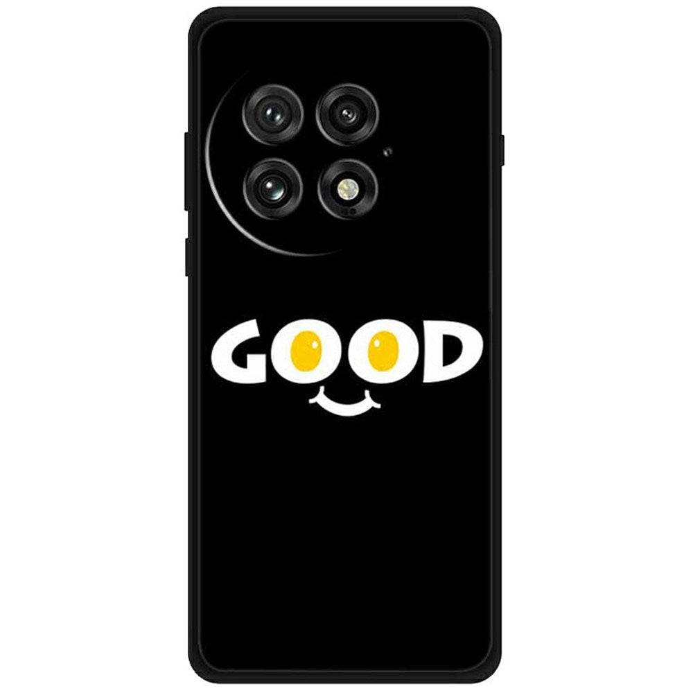 EIDERWOOD OnePlus 13 Fleksibelt Plastik Bagside Cover m. Motiv - Sort / "Good"