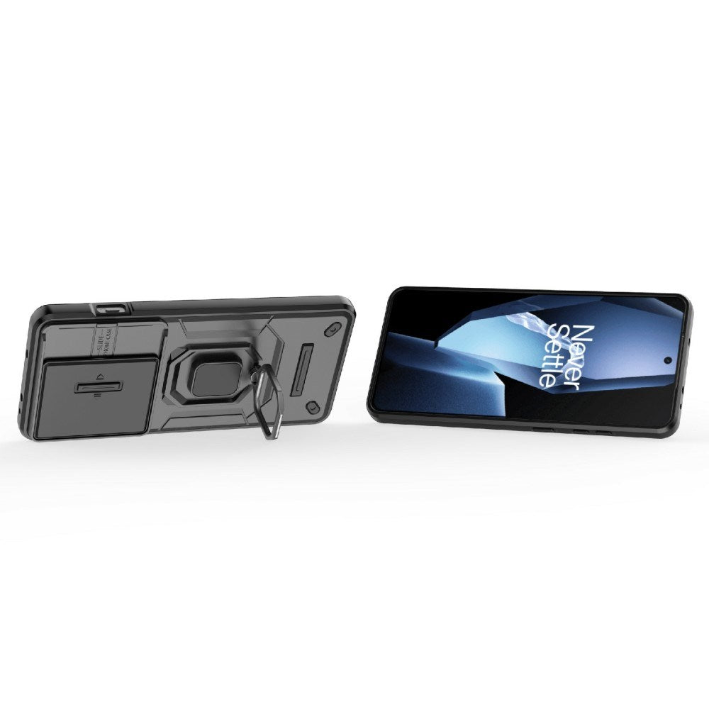 EIDERWOOD OnePlus 13R Håndværkercover med Integret Kamerabeskyttelse - Sort