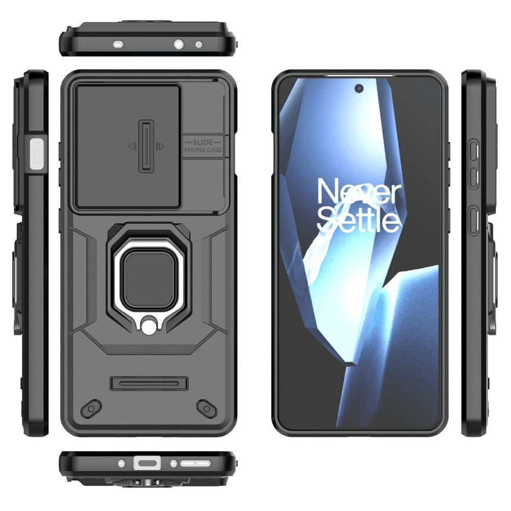 EIDERWOOD OnePlus 13R Håndværkercover med Integret Kamerabeskyttelse - Sort