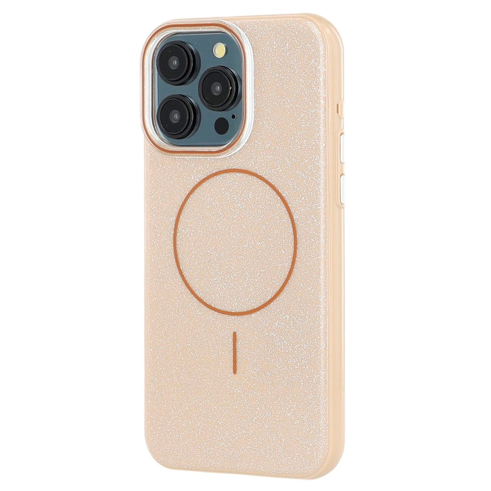 iPhone 15 Pro - EIDERWOOD Plastik Glitter Cover - MagSafe Kompatibel - Guld
