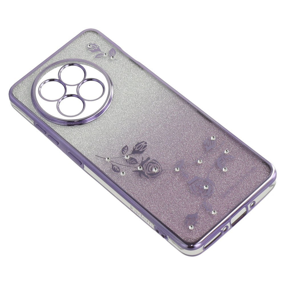 OnePlus 13R Fleksibelt Plastik Bagside Cover m. 2 x Lanyard - Lilla