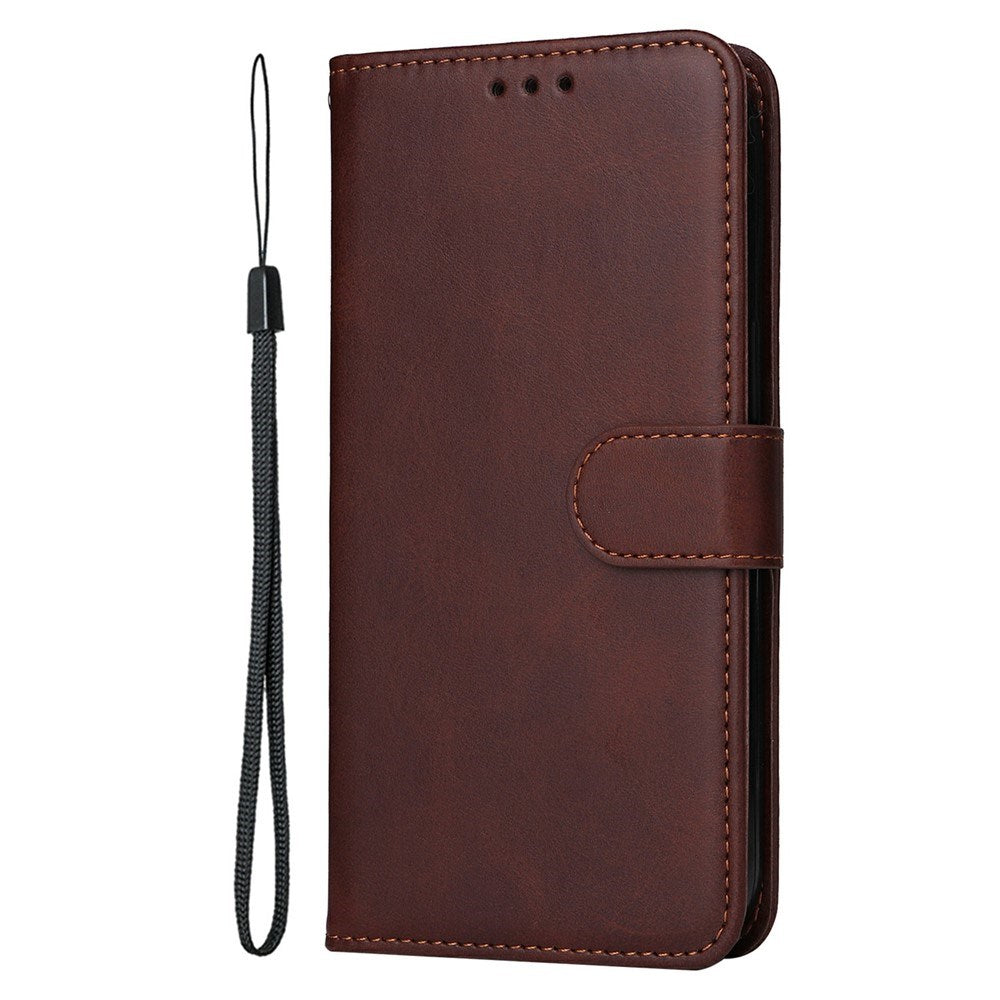 Motorola Edge 60 Neo / 50 Neo / ThinkPhone 25 EIDERWOOD Kunstlæder Flip Cover - Strop - Brun