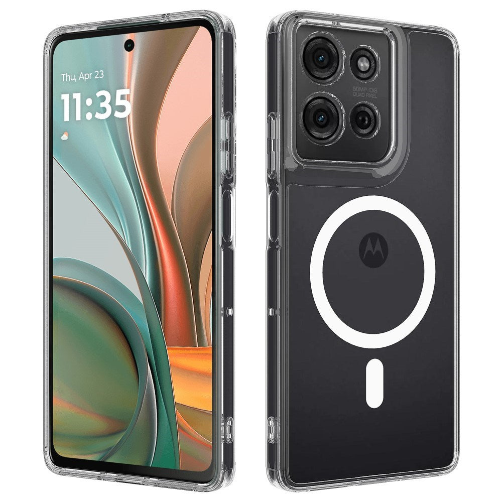 Motorola Moto G75 (5G) - EIDERWOOD Fleksibelt Plastik Cover - MagSafe Kompatibel - Gennemsigtig