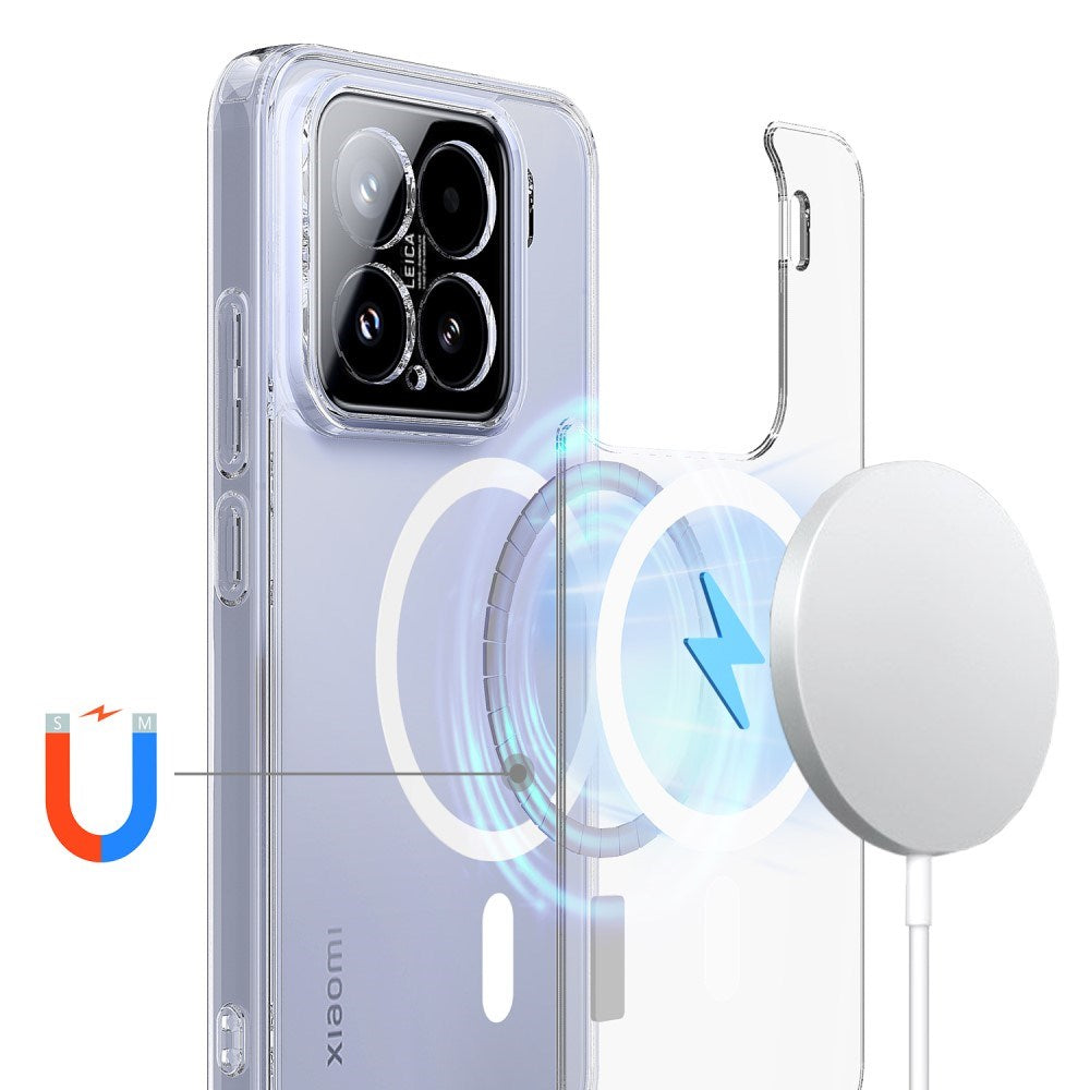 Xiaomi 15 - EIDERWOOD Fleksibelt Plastik Cover - MagSafe Kompatibel - Gennemsigtig
