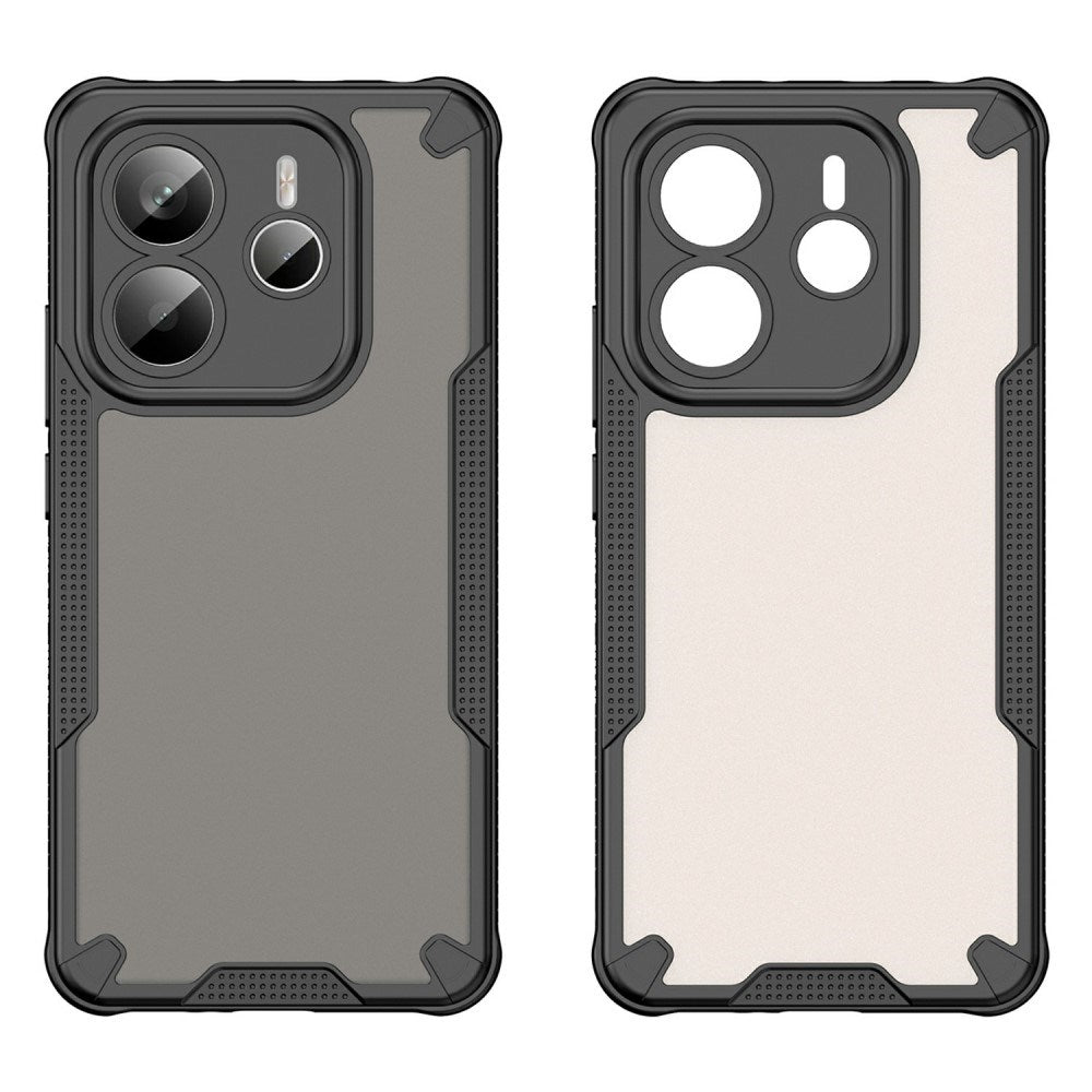 Xiaomi Redmi Note 14 (5G) - EIDERWOOD Hybrid Plastik Bagside Cover - Sort