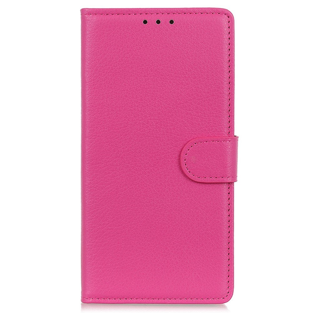 EIDERWOOD Xiaomi Poco X7 Pro Litchi Kunstlæder Flip Cover inkl. Kortholder - Lyserød