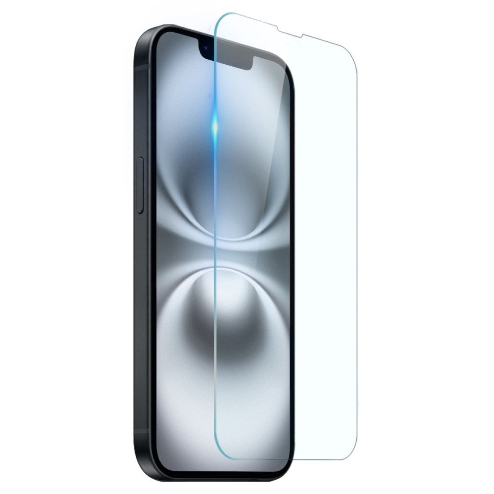 iPhone 16e - 2-i-1 Fleksibelt Plastik Cover / Hærdet Skærmbeskyttelsesglas - Gennemsigtig