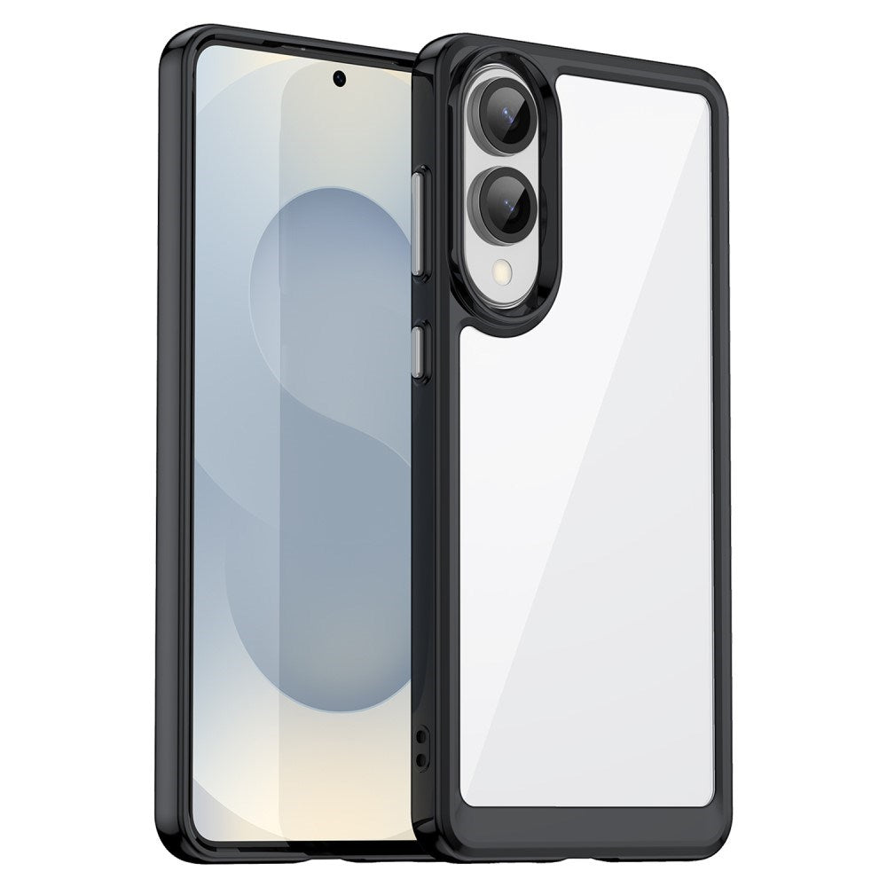 Samsung Galaxy S25 Edge - EIDERWOOD Hybrid Plastik Cover - Gennemsigtig / Sort