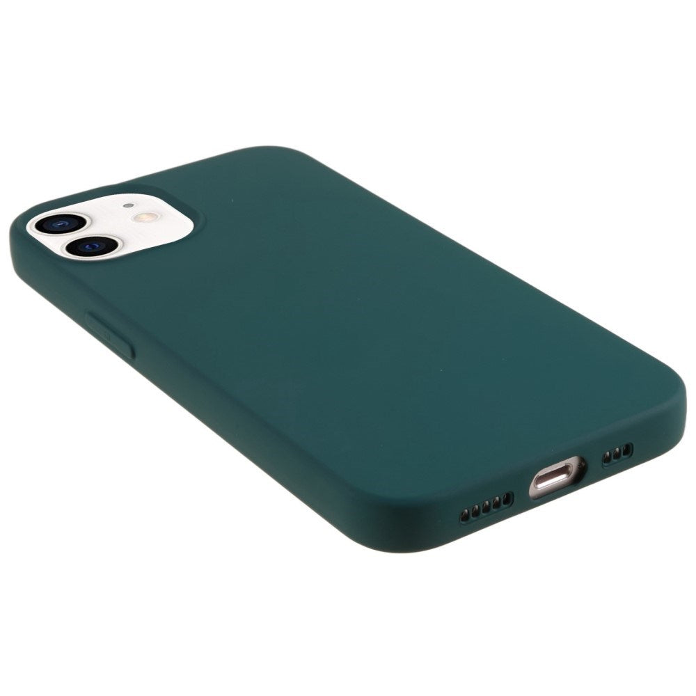 EIDERWOOD iPhone 12 Mini Fleksibelt Plast Bagside Cover - Mørkegrøn