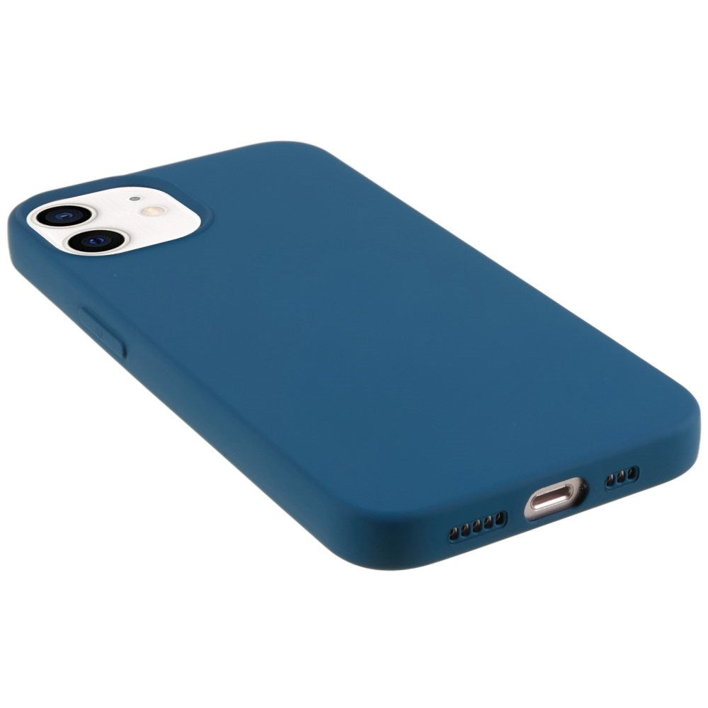 EIDERWOOD iPhone 12 Mini Fleksibelt Plast Bagside Cover - Mørkeblå