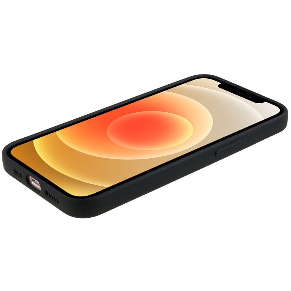 EIDERWOOD iPhone 12 Mini Fleksibelt Plast Bagside Cover - Sort