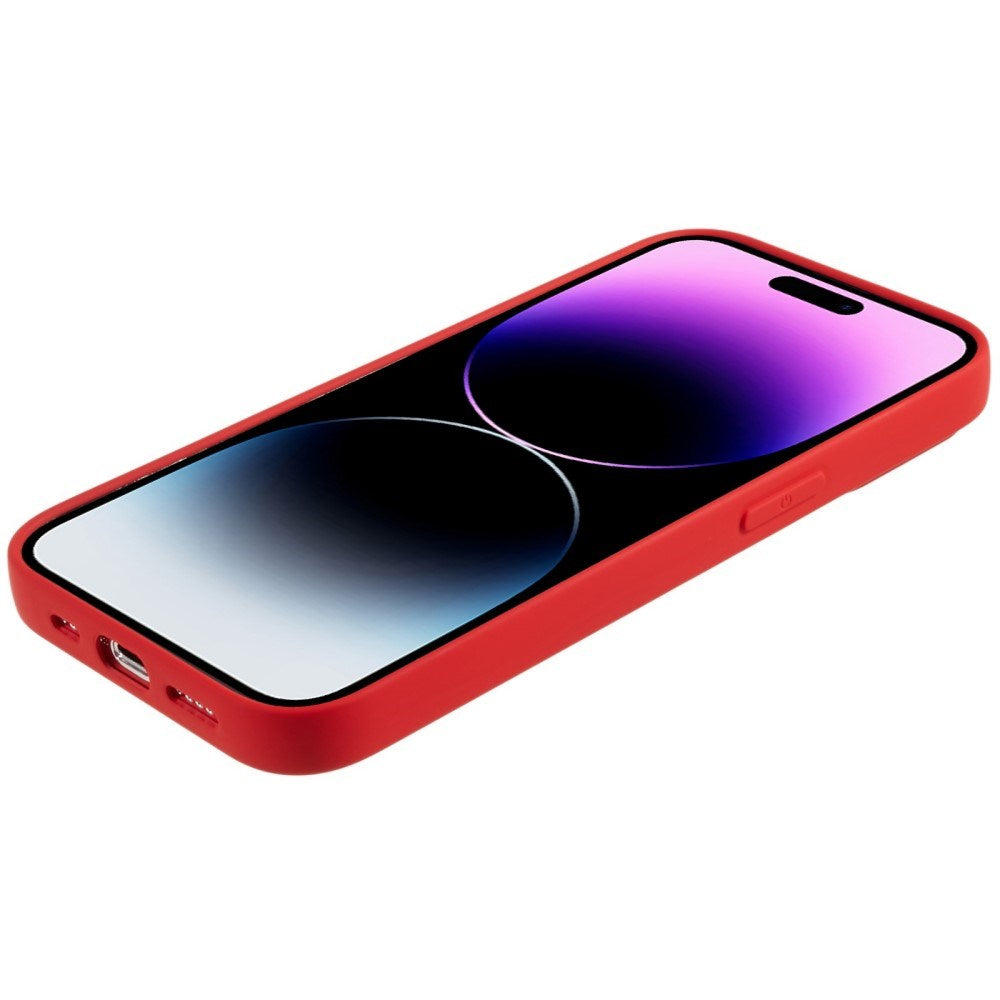 EIDERWOOD iPhone 14 Pro Max Fleksibelt Plast Bagside Cover - Rød