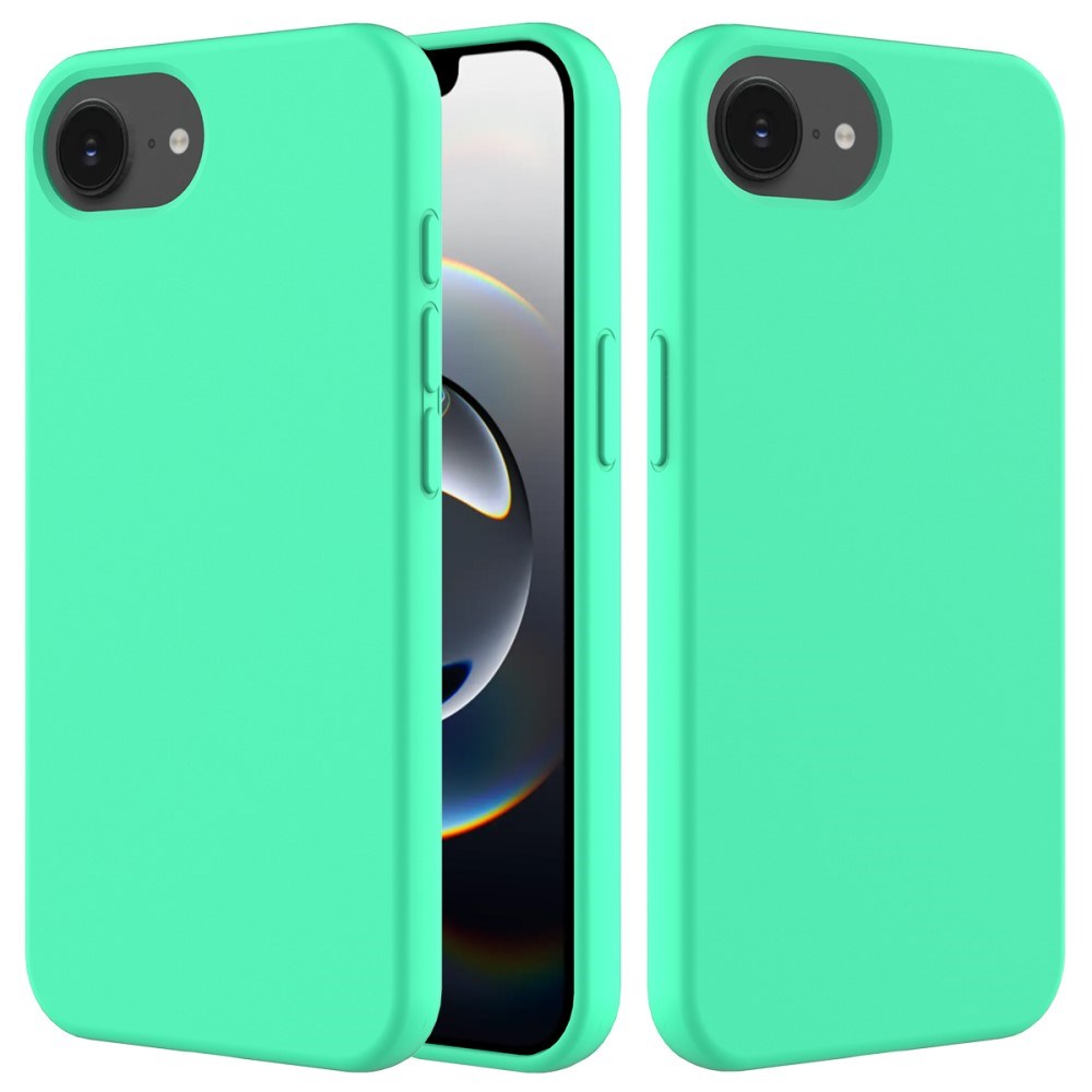 EIDERWOOD iPhone 16e Silikone Cover - Foret Inderside - Neon Grøn