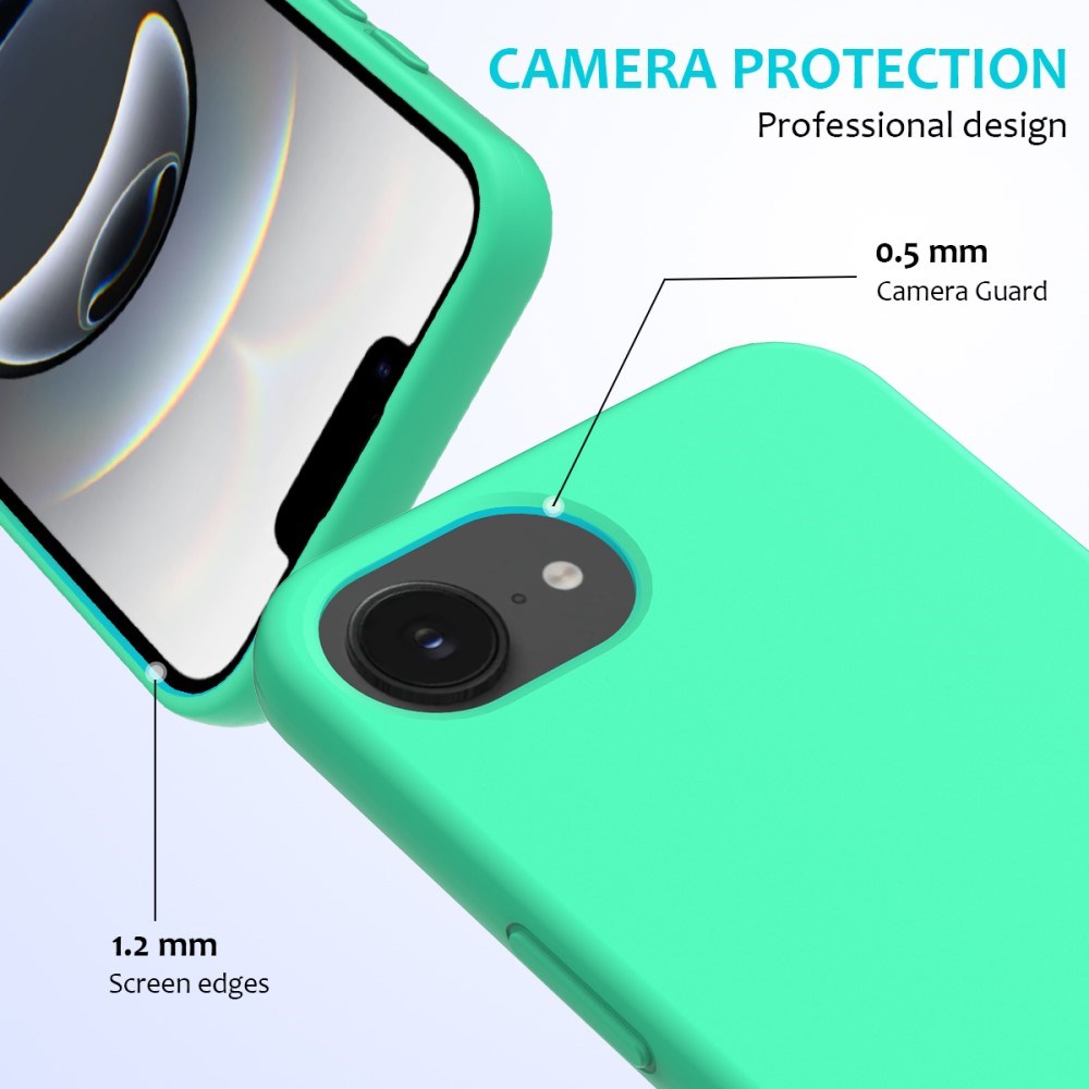 EIDERWOOD iPhone 17e / 16e Silikone Cover - Foret Inderside - Neon Grøn